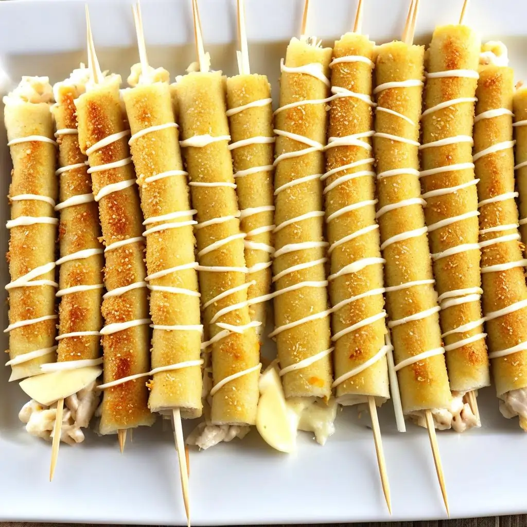 Chicken and cheese roll-ups